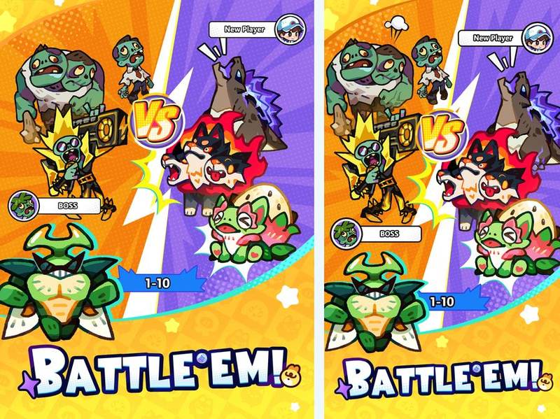 Clash of Critters store screenshots: Tier 4 evolution and formation battle